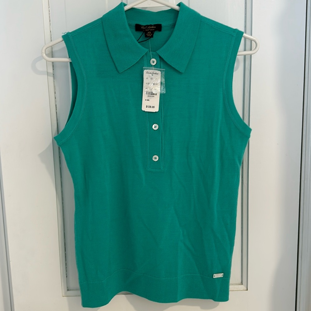NWT Brooks Brothers SaxXon Wool Top Sz XS